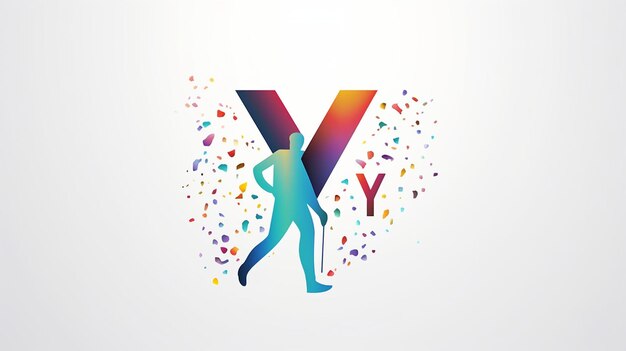 La letra inicial "Y" y el diseño del logotipo "Young People"