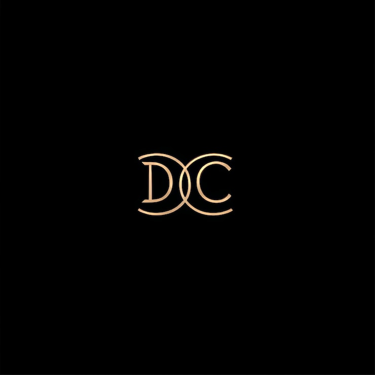 Foto la letra inicial del logotipo dc diseño de plantilla vectorial abstracto de la letra dc logotipo vinculado