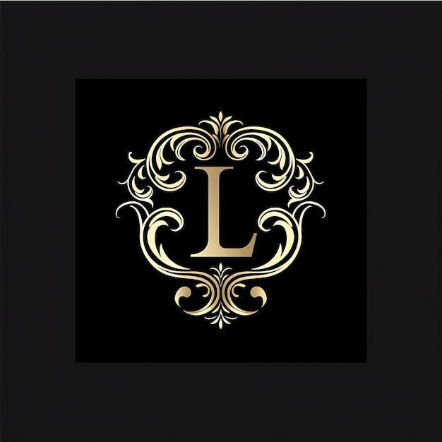 Foto letra l logo com vibe de luxo letra mark logo estilo des luxury ideia criativa conceito alfabeto