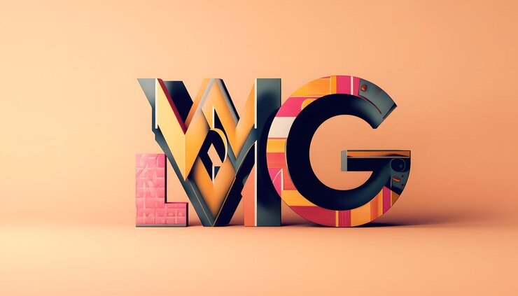 Foto una letra con la palabra " wm " en un fondo rosado