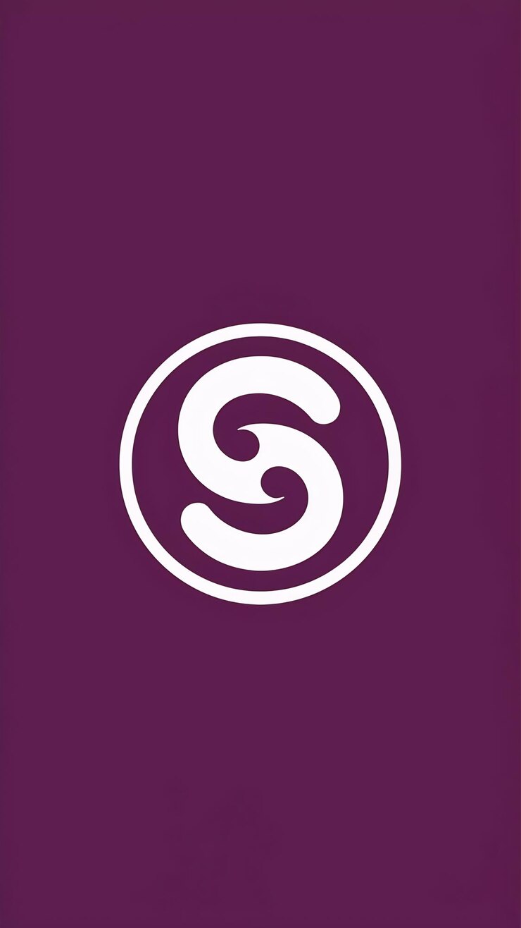 Foto la letra s plana minimalista en forma redonda es el icono del logotipo de la compañía vect