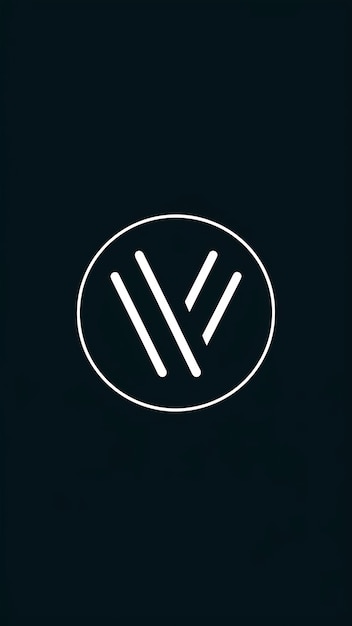 La letra V del logotipo es un elemento abstracto en forma de círculo, un signo de icono de empresa redondo y un vector.