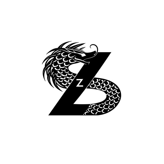 Letra Z com assinatura Estilo de design de logotipo com Z em forma de ideia criativa Conceito simples mínimo