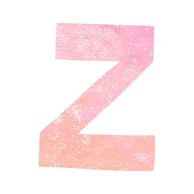 La letra z es una tipografía colorida png