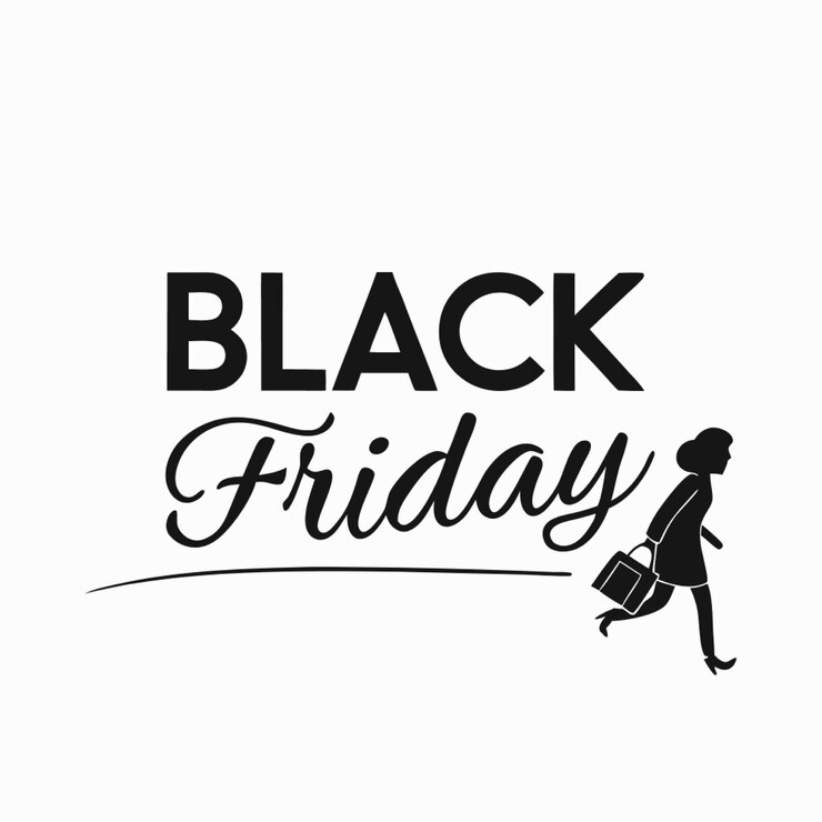 Letrado de viernes negro dibujado a mano