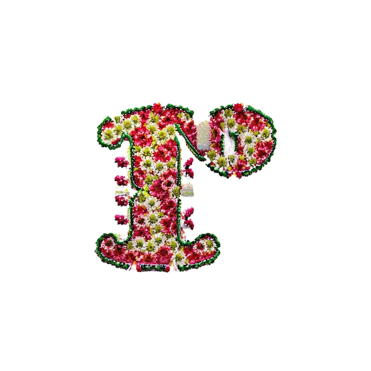 Foto letras 3d en estilo bordado