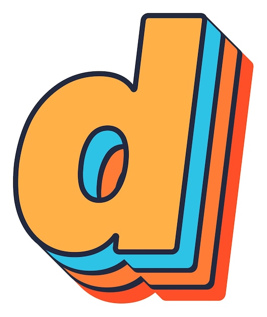 Letras del alfabeto de arte pop