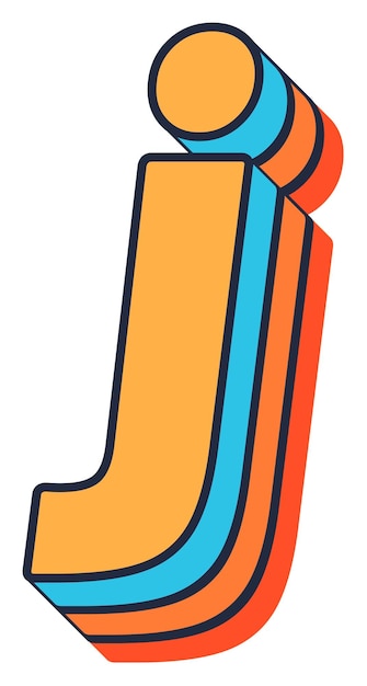 Letras del alfabeto de arte pop