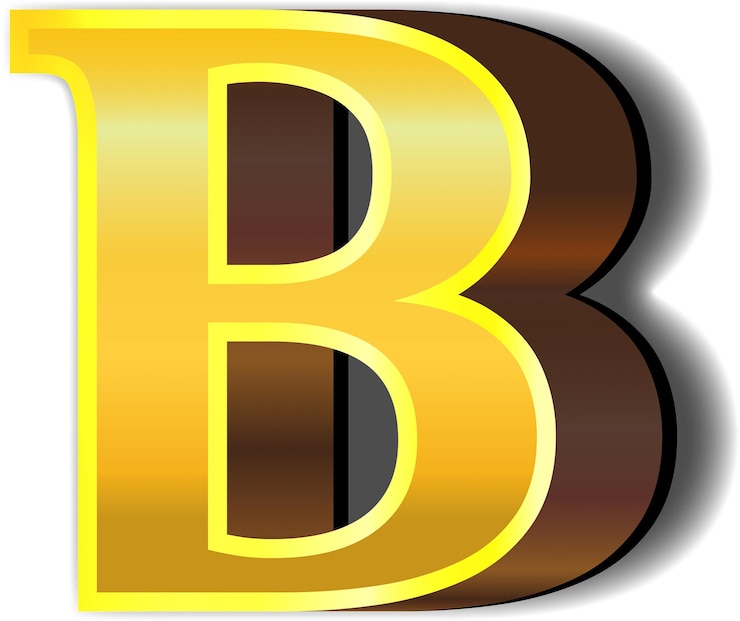 Foto letras del alfabeto de oro brillante