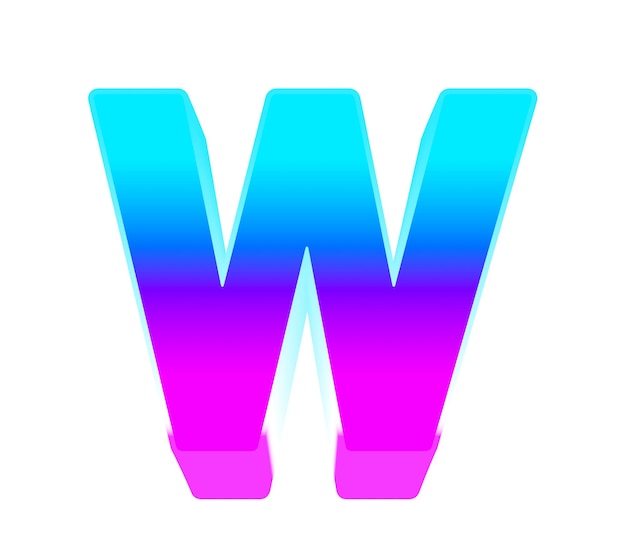Letras del alfabeto vibrantes