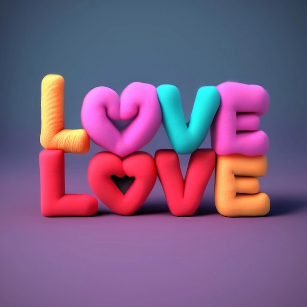 Letras de amor 3D