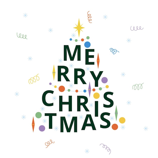 Letras del árbol de navidad