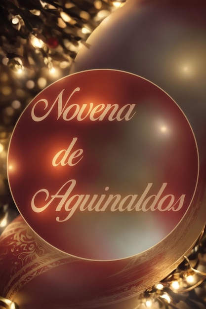 Foto letras da novena de aguinaldos