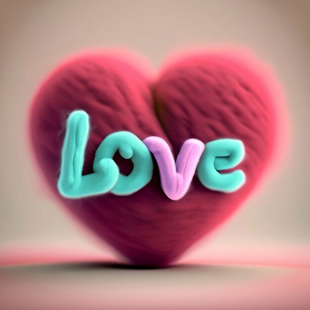 Foto letras de amor 3d