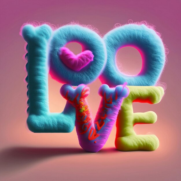 Letras de amor 3D