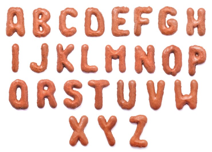 Foto letras de chocolate
