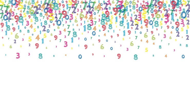 Foto letras dispersas del alfabeto latino colorido