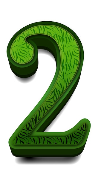 Foto letras do alfabeto verde