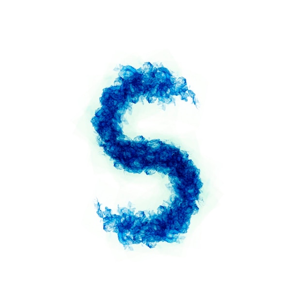 Letras en inglés azul Llama