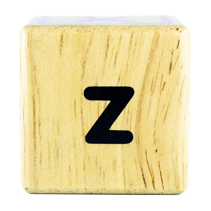 Foto letras de texto z escritas en cubos de madera