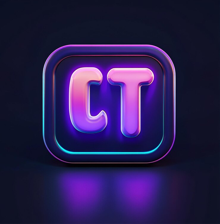 Foto un letrero brillante que dice "c" en un cuadrado