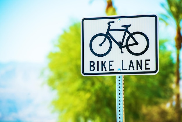 El letrero de la calle Bike Lane