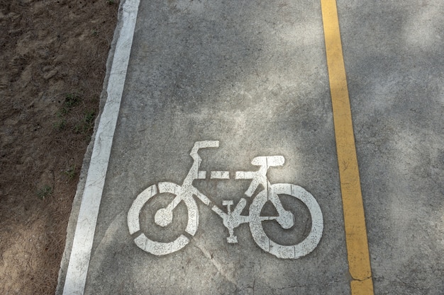 Letrero de carril bici / señal de tráfico