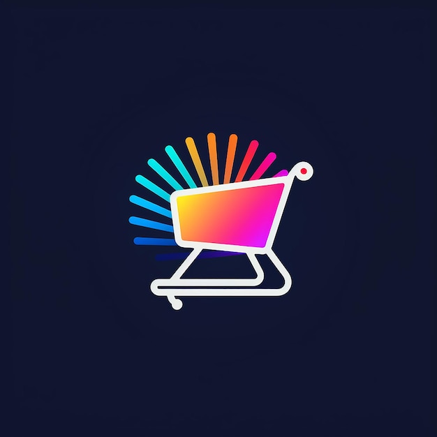 un letrero colorido que dice un monitor de computadora en él