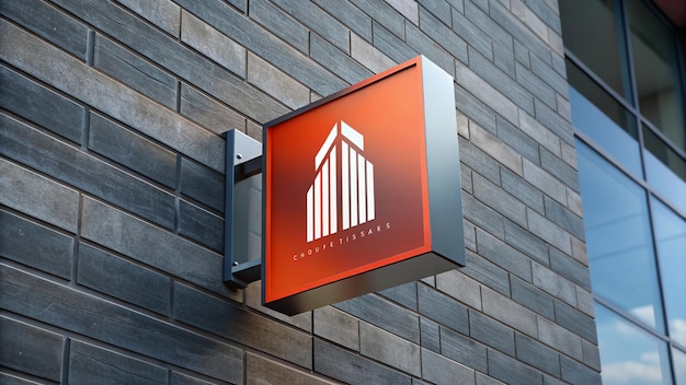 un letrero para el edificio que es para el hotel