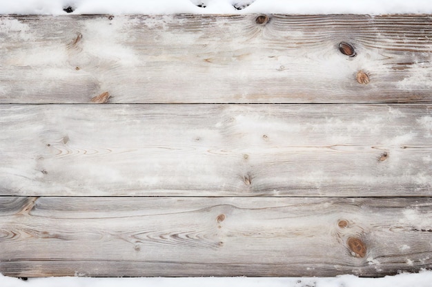 Un letrero de madera de Navidad vacío cubierto de nieve blanca sobre un fondo blanco