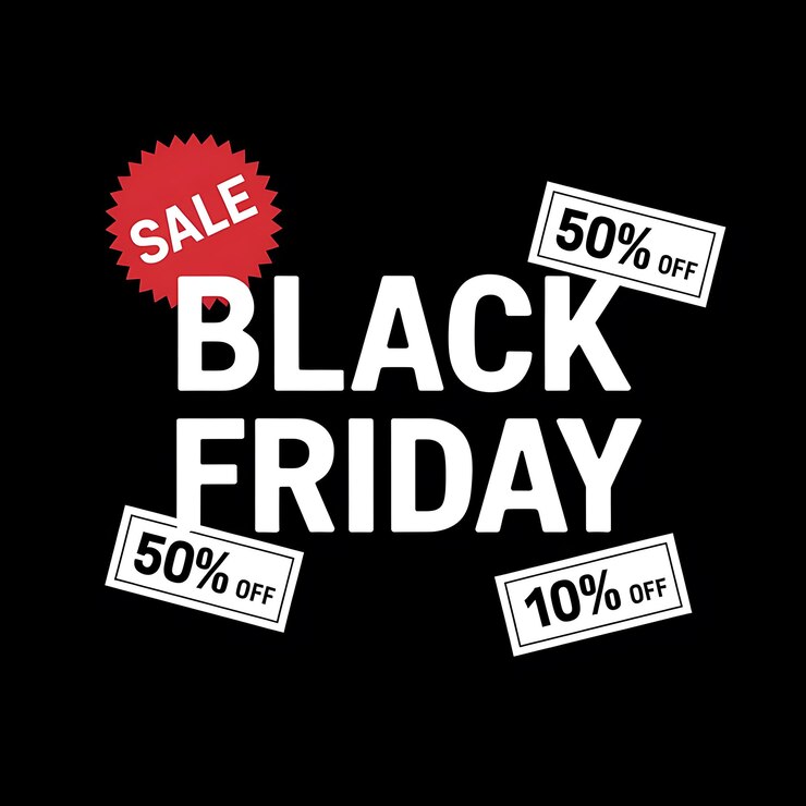 un letrero de venta de viernes negro que dice venta de viernes negra