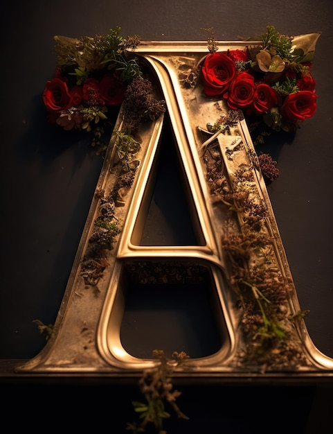 Foto letter a in different shape