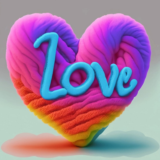 Lettering amor 3D