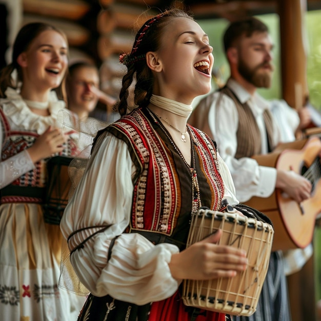 Lettische Lieder- und Tanzfeier Kulturtradition Ikonische Aufführung