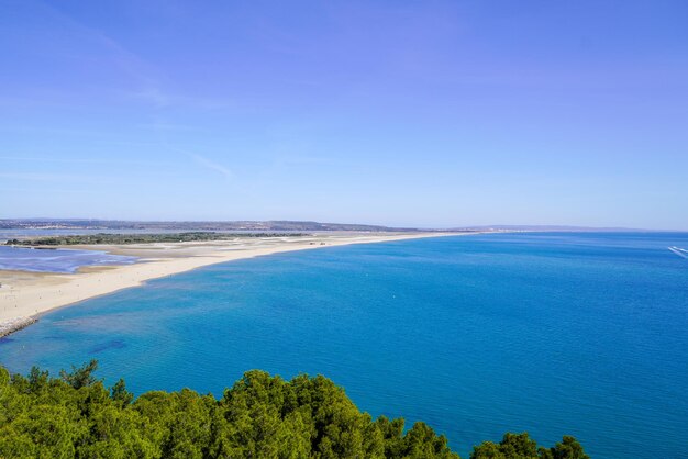 Leucate costa sur del mar Mediterráneo francés en Cataluña Languedoc Roussillon en Francia