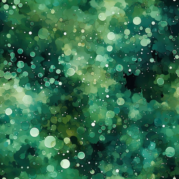 Leuchtende Bokeh-Hintergründe in Salbiengrün mit gefletterten Details