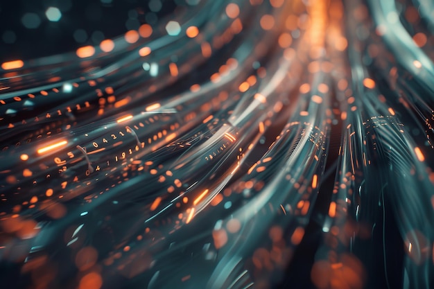 Leuchtende Datenkabel optimieren die Suchrelevanz für präzise und optimale Ergebnisse