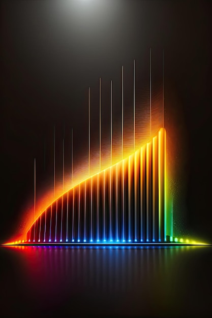 Leuchtende Equalizer-Welle