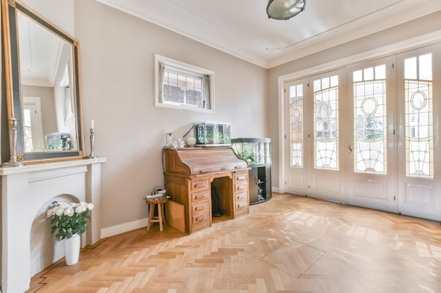 Leuchtende Innenarchitektur eines Luxushauses