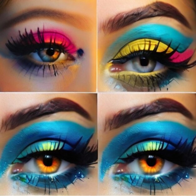 leuchtendes Augen-Make-up