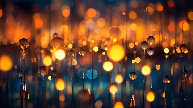 Leuchtendes Tanz-Bokeh und Lichtspiel