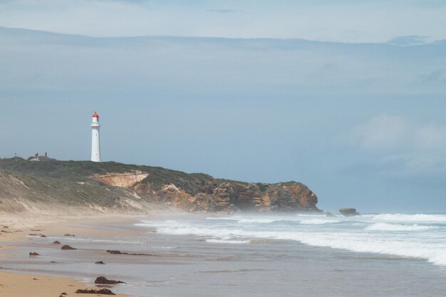 Foto leuchtturm am strand