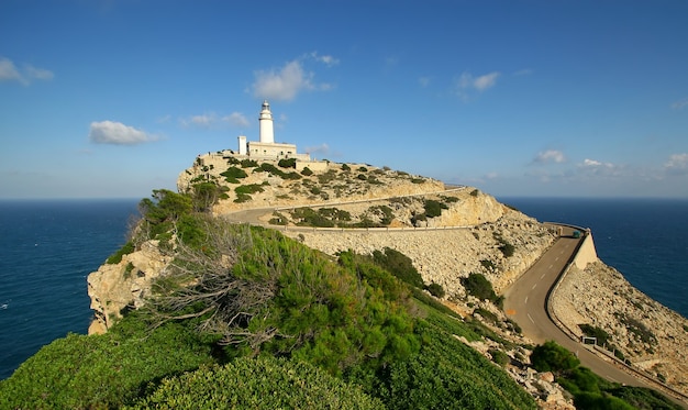 Leuchtturm auf der Insel Formentor auf der Insel Mallorca