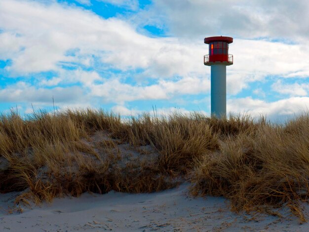 Foto leuchtturm gegen den himmel im winter