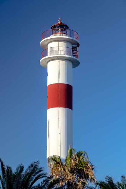 Leuchtturm in Rota, Cadiz, Spanien