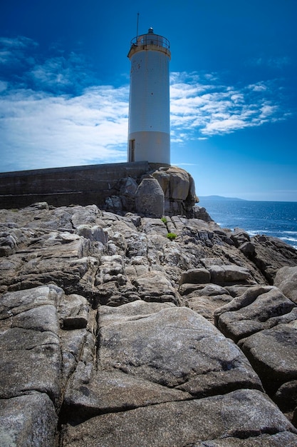 Leuchtturm von O Roncudo Costa da Morte Galicien Spanien