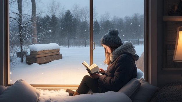 Leyendo por la ventana