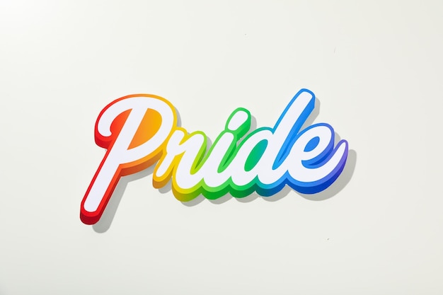 LGBT-Parade-Konzeptwort auf hellem Hintergrund