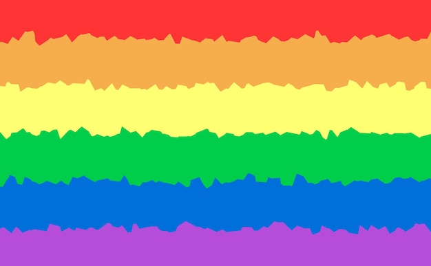 LGBT-Pride-Konzept der Regenbogenliebe Menschenrechte und Toleranz Regenbogenbanner und Hintergrund