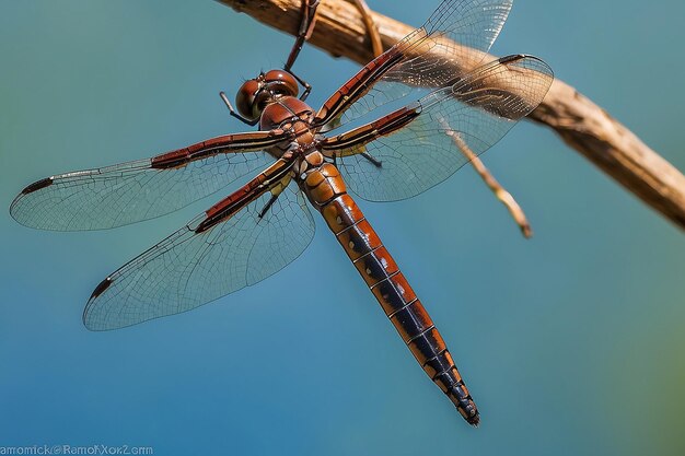 Foto libélula de cauda branca arte comum natureza abstrata